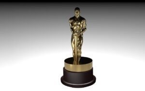 The Oscar award trophy