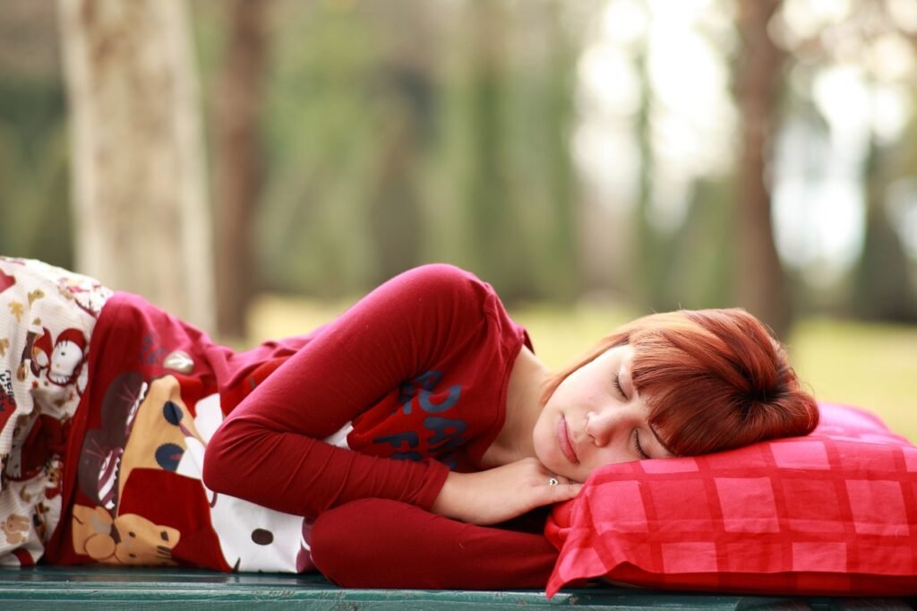 A girl sleeping